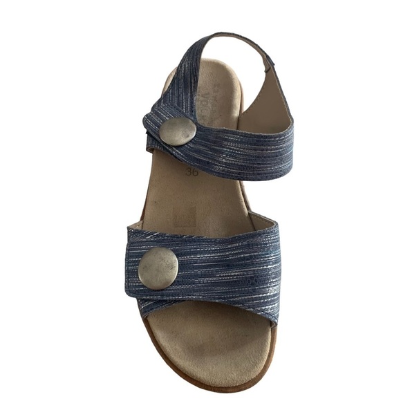 Volks Walker Blue/Silver Velcro Sandal - Picture 2 of 12